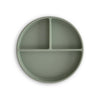 mushie Silicone Suction Plate | BPA-Free Non-Slip Design (Dried Thyme)