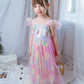 Dressy Daisy Girls Unicorn Birthday Party Rainbow Princess Costume Pageant Fancy Tulle Dress Size 10-12