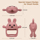 2 Pack Baby Teething Toys for 3-6 6-12 Months, Soft Silicone BPA Free Bunny Teething Mitten, Anti Drop Chew Teether Toys 0-3 6 9