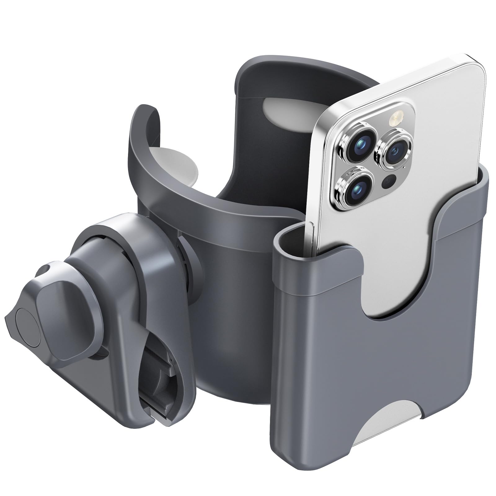 Guiseapue Stroller Cup Holder With Phone Holder, Bottle Holder For Wheelchair, Walker, Bike, Stroller Accessories For Uppababy,