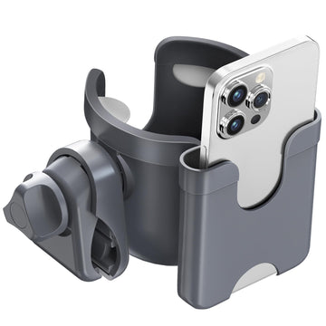 Guiseapue Stroller Cup Holder With Phone Holder, Bottle Holder For Wheelchair, Walker, Bike, Stroller Accessories For Uppababy,