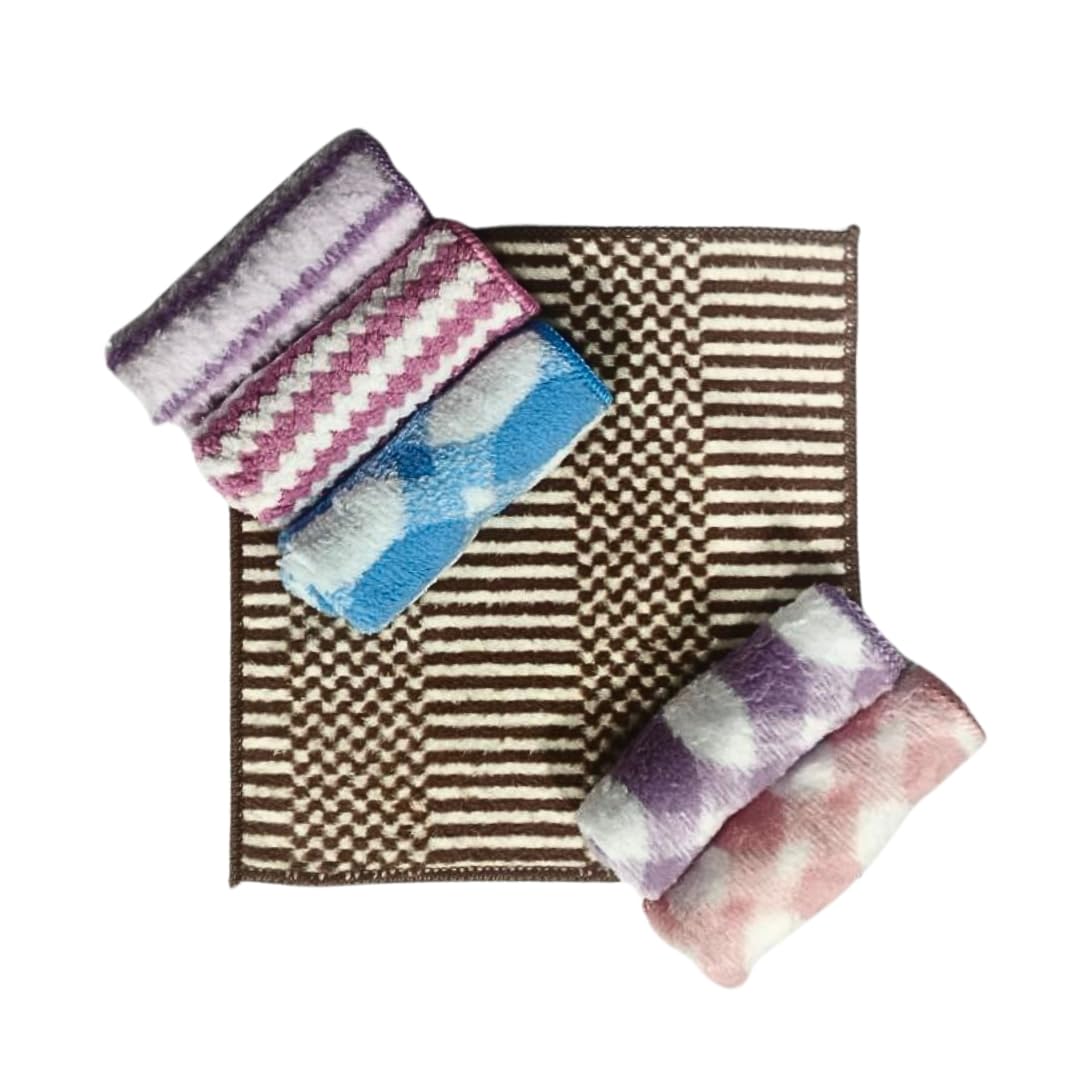 KLEANSHINE Microfiber Baby Cleaning Cloth 25x25 cm | Ultra Soft Washcloth for Face Cleaning | Highly Absorbent Reusable Wipes Cl