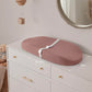 Blissful Diary Muslin Baby Changing Pad With Waterproof Lining Foam, Diaper Changing Table Pad With Cover For Dressers (Dusty Pi