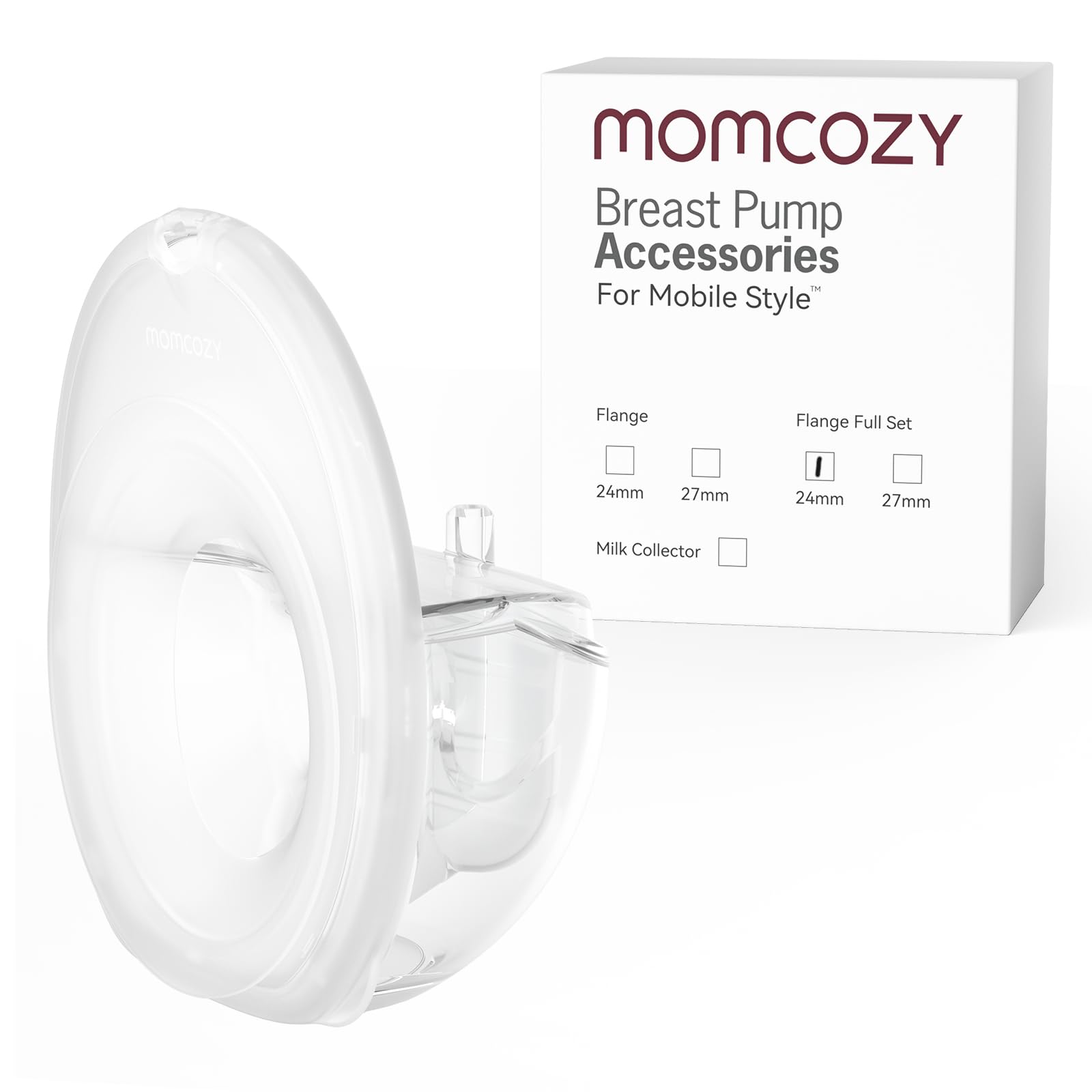 Momcozy Full Set Collector Cup Only Compatible with Momcozy Mobile Style | M6 NOT for Others. Original Mobile Style | M6 Breast 