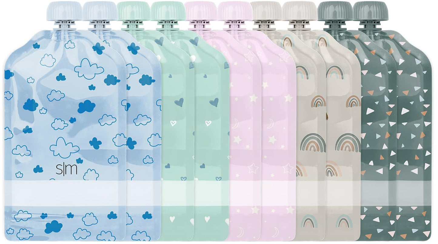 Simple Modern Reusable Baby Food Pouches For Toddlers  Bpa Free Plastic, Food Safe, Freezer Safe  Refillable For Applesauce Yogu