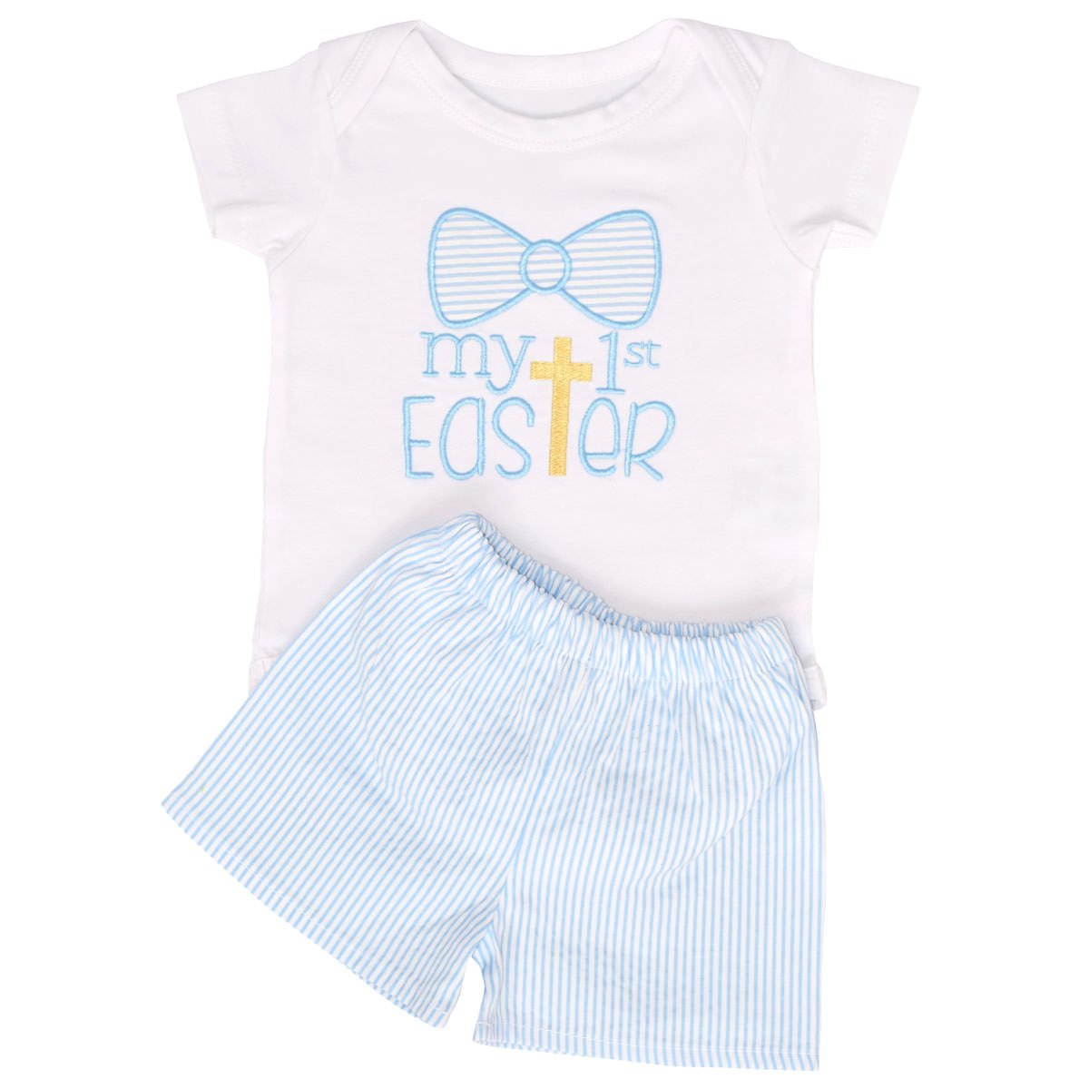 Unique Baby Boys My 1St Easter Layette Set With Shorts (18 Months)