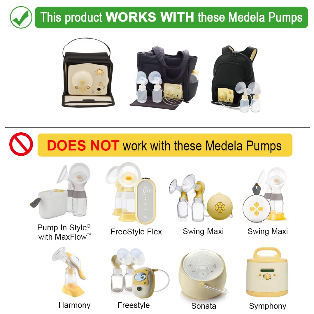 Maymom Breast Pump Kit Compatible with Medela Pump in Style Advanced Pump; 2xTwo-Piece 19mm Breastshield, 2 Valve, 4 Membrane, 2