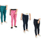 Girls Soft Cotton Allover Printed Slim Fit Leggings Pants (Pack of 4) Multicolor201