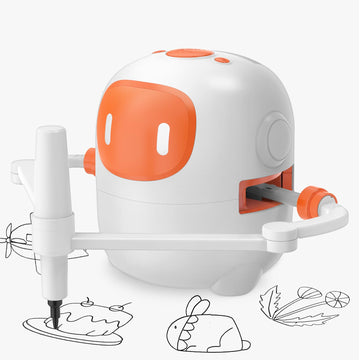 KRSEUB Upgraded Drawing Robot for Kids,Magic Drawing Robot with Cards,Interactive Montessori & Screen-Free Smart Robot Drawing M