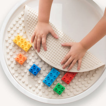 Inspire My Play - Silicone Building Blocks Baseplate - Compatible With All Major Building Block Brands - Double Sided For Large