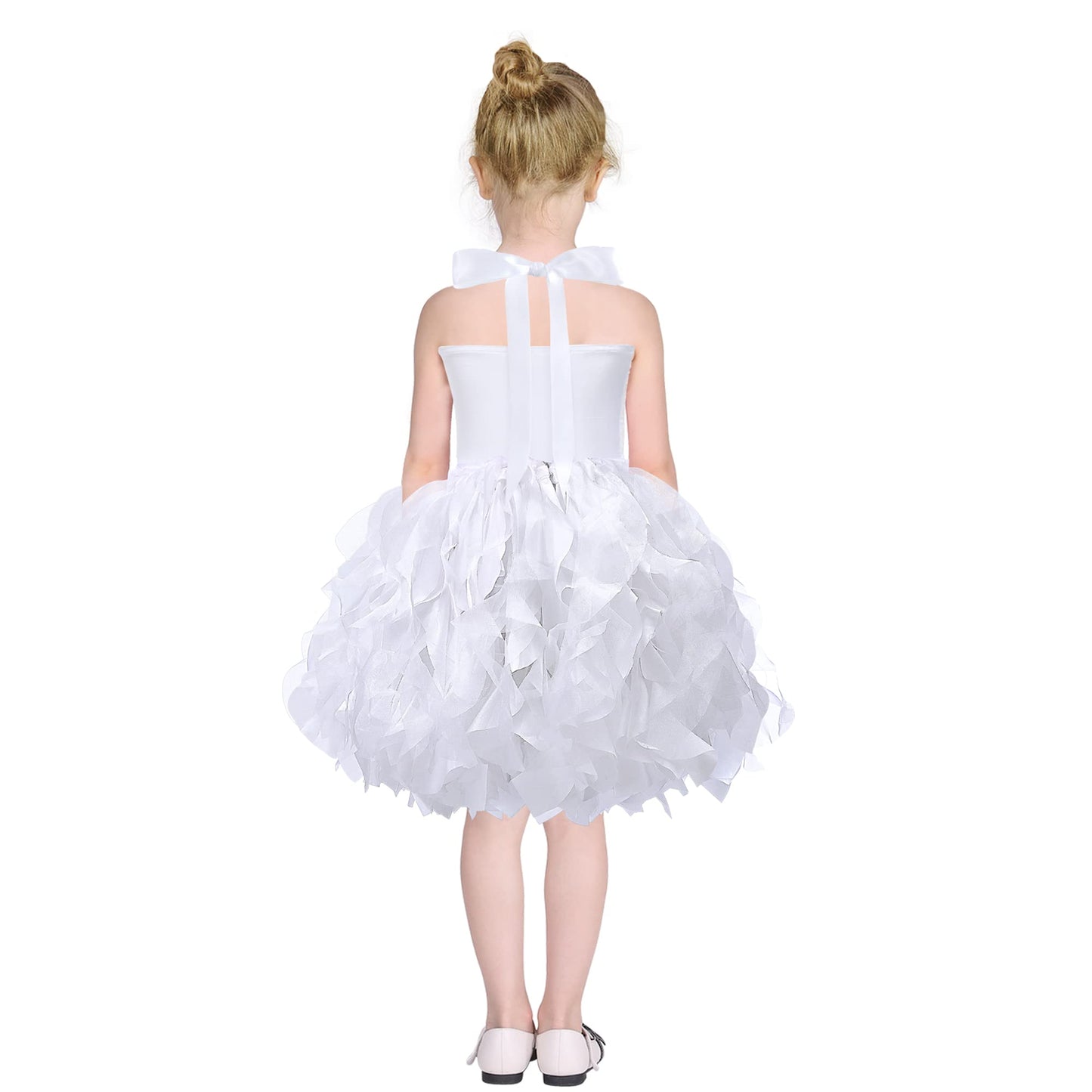 Suppromo White Fairy Princess Dresses For Baby Girls White Tutu Tulle Sequin Dress For Girls Halloween Birthday Party Christmas