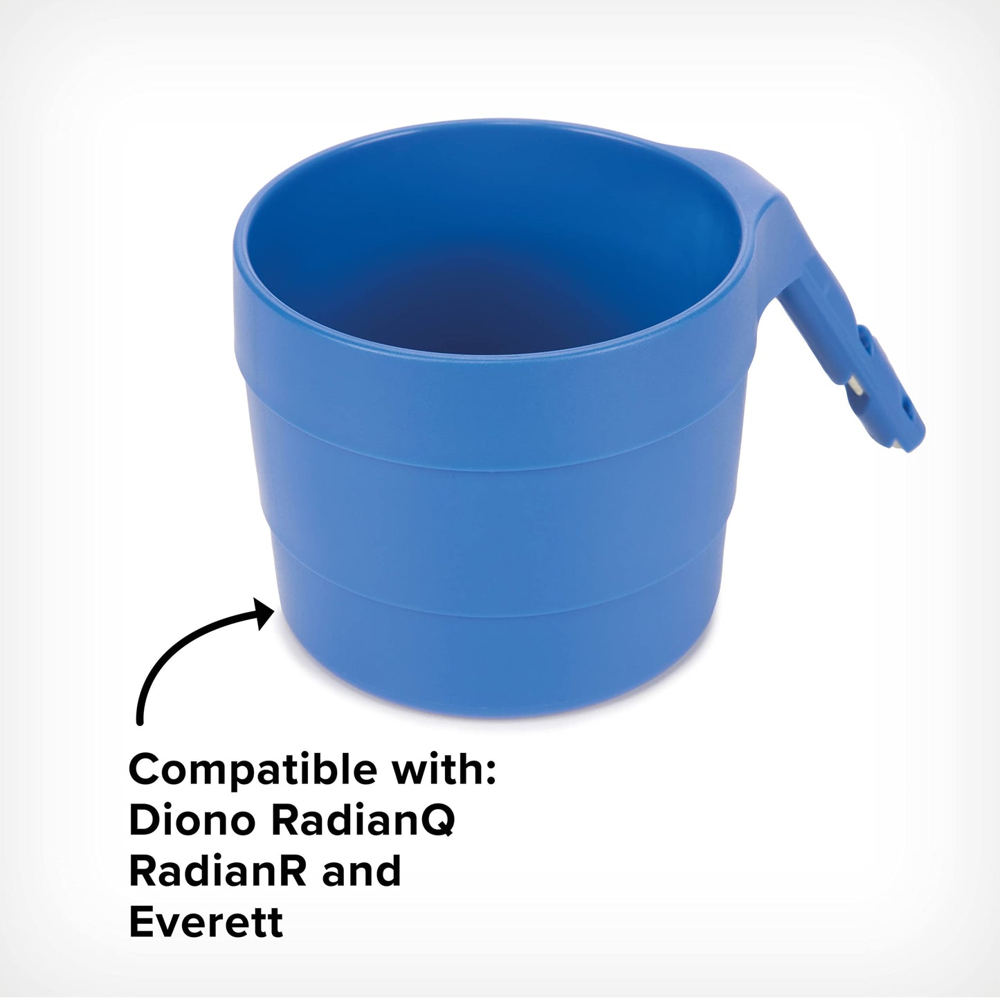 Diono Xl Car Seat Cup Holders For Radian And Everett Car Seats, Pack Of 2 Cup Holders, Blue Sky