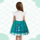 Henzworld Baby Girls Encanto Mirabel Dress Toddler Kids Mirabel Costume Dress Up For Girls Short Flutter Sleeve Tulle Tutu Dress