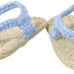 Jefferies Socks Unisex-Baby Newborn My First Flip Flops, Light Blue/Khaki, Newborn (2661)