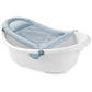Skip Hop Baby Bath Tub 4-In-1 Grow With Baby Infant To Toddler Bathtub With Supportive Sling And Sit-Up Support Wave Age 0M+