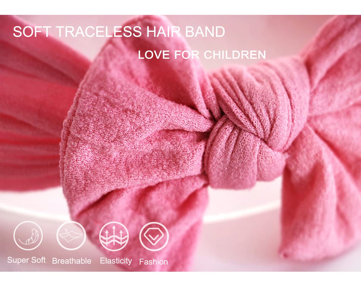 Baby Girl Nylon Headbands Newborn Infant Toddler Hairbands Knotted Children Soft Headwrap Hair Accessories
