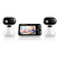 Motorola Baby Pip1500-2 - Indoor Video Baby Monitor W/ 2 Cameras, Parent Unit, Wall Mount, 1000-Ft Range, Two-Way Audio, Room Te