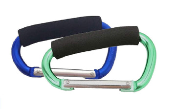 Large Stroller Hooks For Mommy, 2 Pcs Carabiner Stroller Hook Organizer For Hanging Purses, Diaper Bag, Shopping Bags. Clip Fits