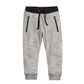 Modntoga Toddler Kids Boys Autumn And Winter Clothes Set Letter Print 2 Pieces Set Boys Cotton Clothing Set (Black+Gray, 5-6X)