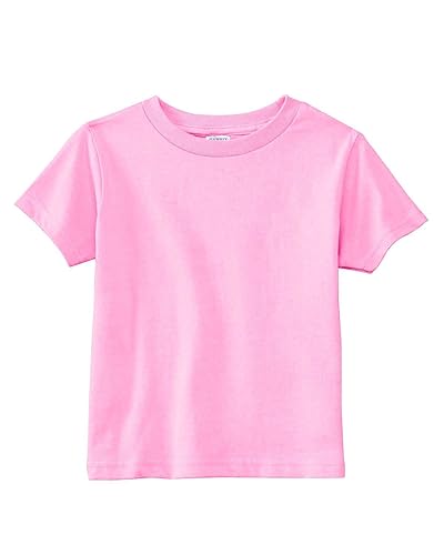 Rabbit Skins 5.5 Oz. Jersey Short-Sleeve T-Shirt (Rs3301) Pink, 3T