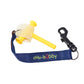 Chubuddy Embroidered Chewy Holder Set (2), 2 Embroidered Navy Tether-Bracelets & 2 Natural Straps