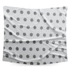 BEMBIKA Bamboo Muslin Swaddle Wrap Baby 120X110 Cm Stroller Blanket Receiving Blanket for Newborn (Gray Circle)