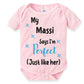 Baby Wish Bodysuit For Baby Arriving Ceremony Props | Celebrate Baby Arrived Ceremony Moments With Family  My Massi Say IM Jus