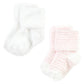 Hudson Baby Unisex Baby Cotton Rich Newborn And Terry Socks, Pink Heart, 12-24 Months