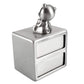 Mogoko Silver Tooth Box, Baby First Tooth And Curl Keepsake Box Set, Kids Teeth Fairy Holder For Boy Or Girl