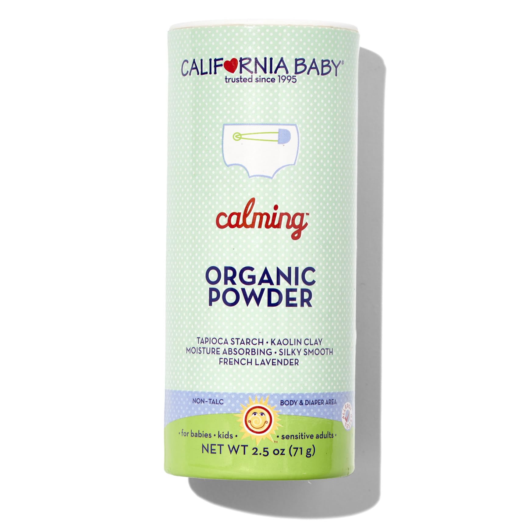 California Baby Organic Baby Powder Talc-Free | Usda Certified Organic | Talc Free Baby Powder | Body Powder For Men | Absorbs M