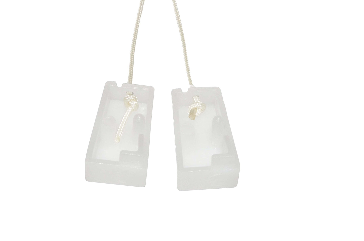 For Safety'S Sake! Horizontal Blind Tassels - Ivory Trapezoid Tassel For All Horizontal Blinds. Opens Under Pressure. For Home,