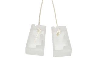 For Safety'S Sake! Horizontal Blind Tassels - Ivory Trapezoid Tassel For All Horizontal Blinds. Opens Under Pressure. For Home,