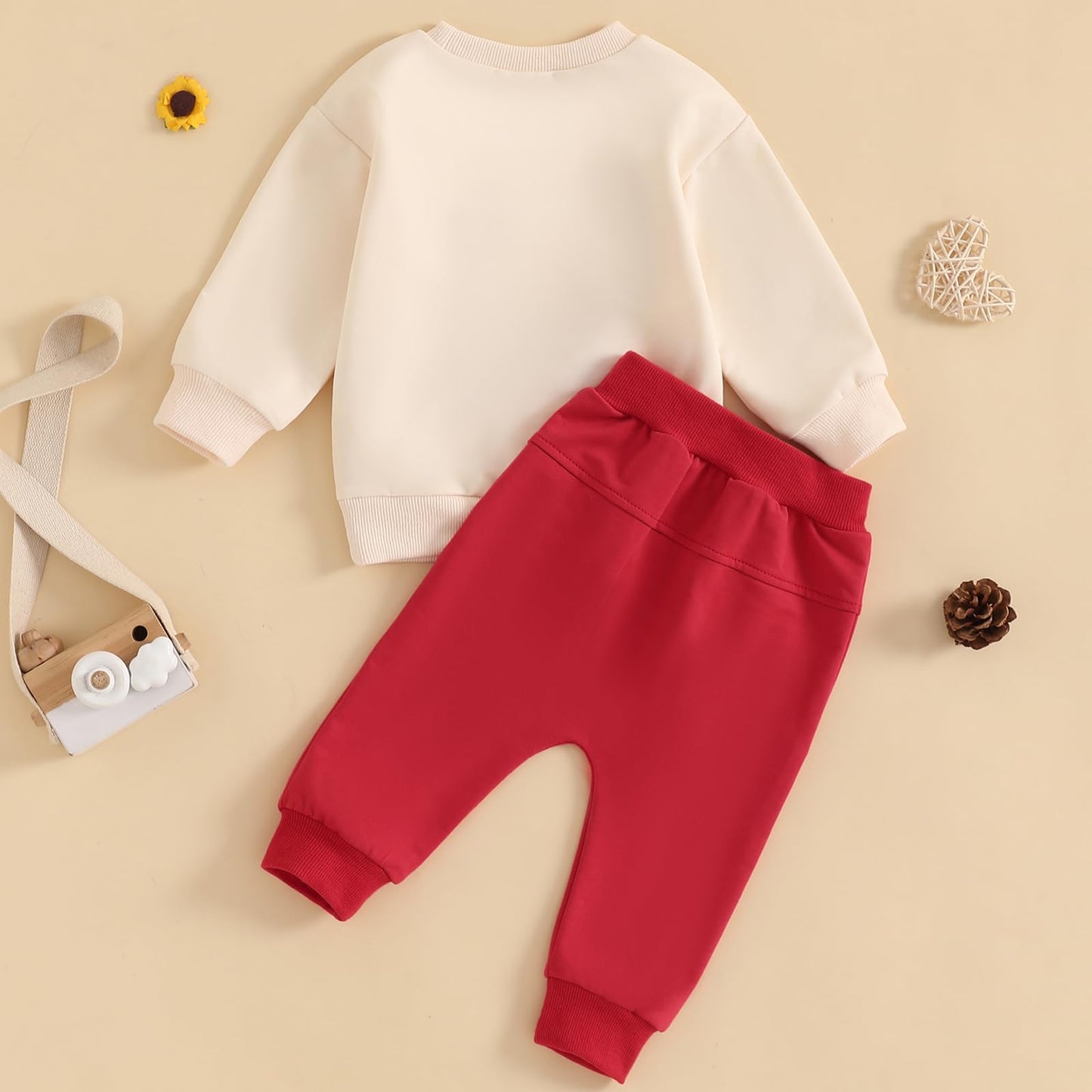 Ursobutegl Toddler Baby Boy Valentine'S Day Outfit Lover Boy Embroidery Letter Sweatshirt Pullover Tops Jogger Pants Clothes (Ap