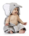 Bearington Baby Lil' Spout Elephant Hooded Bath Towel, 24' X 24'