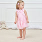 Wzsygdtc 0-24 Months Baby Party Dress Infant Girls One-Piece Romper Jumpsuit (Pink, 9-12 Months)