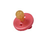 Sweetie Rubber Pacifier Natural Rubber Pacifier Rounded Pink Small 0-6 Month