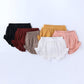 Zfttzymx 3-Pack Baby Girls Ruffle Bloomer Shorts Toddler Cute Cotton Linen Panty Diaper Covers 12-18 Months