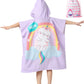 Athaelay Soft Microfiber Swim Cover-Ups For 3 To 10 Years Old Kids Hooded Bath Beach Poncho Towels (Cat, Fits 3-10 Years)