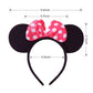 Cumwoen Polka Dots Tutu With Mouse Ears Headband Girls Halloween Costume Birthday Dress Up Accessories Hot Pink