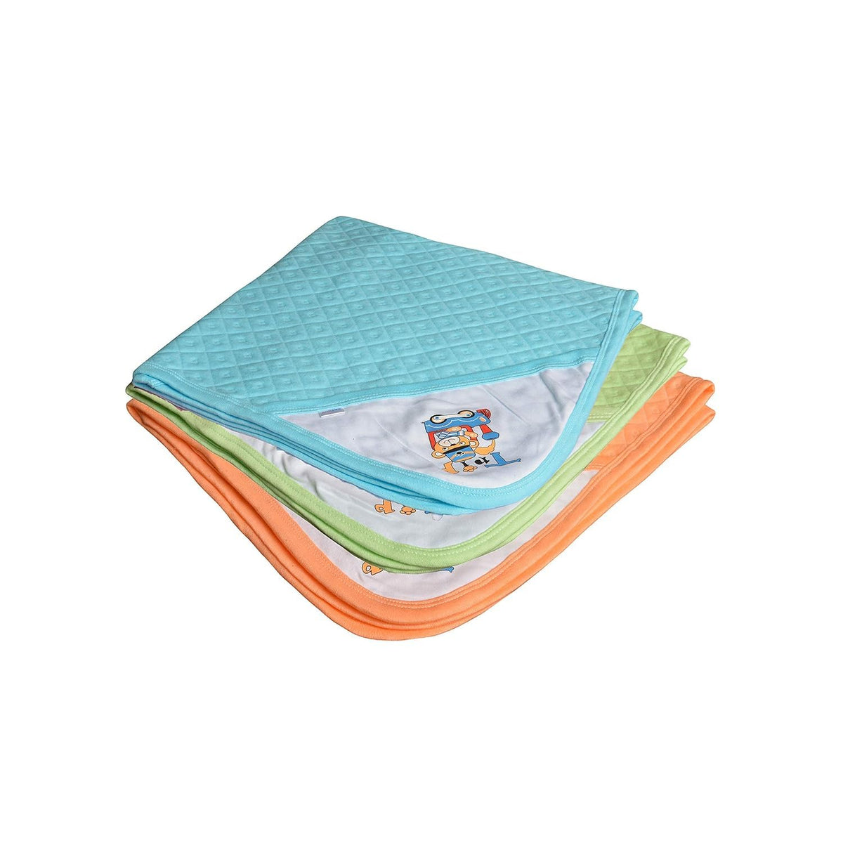 Cotton Hooded Wrapper  Baby Towel for New Born | Big Size 75cm x 75cm | Soft, Safe & SkinFriendly | Perfect for Newborns 012 