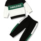 Menglang Toddler Boy Clothes 2T 3T Letter Long Sleeve Tops Toddler Sweatshirt Pants 2Pcs Set Toddler Outfits For Boys Toddler Bo