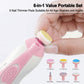 Baby Nail Trimmer Electric, Low Noise Newborn Safe Nail Clipper Kit With Light And Replaceable 6 Grinding Heads, Hand-Holding Ca
