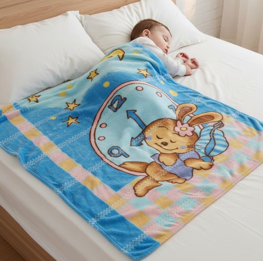 Mee Mee Ultra Soft Plush | Lightweight & Comfortable Baby Blankets | Swaddle For Infant & Toddler | Multipurpose | Breathable | 