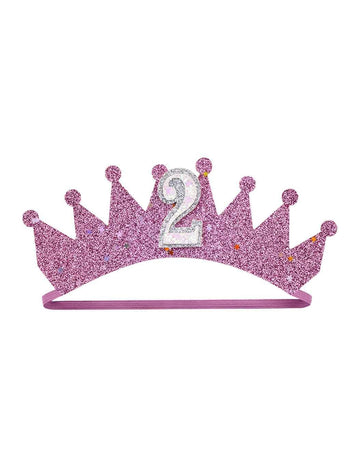 BBTDIN Baby Birthday Hair Clips Pin Birthday Girls Hairclips Cake Crown Girls Hairpin JBC34 (Violet Crown-2)