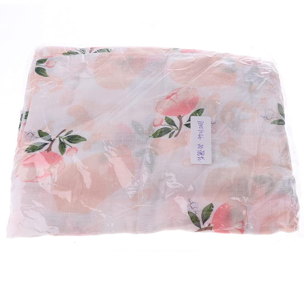 Club BollywoodSoft Muslin Baby Swaddling Blanket Newborn Infant Cotton Swaddle Towel Rose|Baby | Nursery Bedding | Baby|1 Piece 