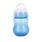 Nuby Wide Neck Non-Drip Bottle - Baby Bottles With Anti-Colic Vari-Flo Valve - (3-Pack) 8 Oz - 0+ Months - Yellow, Blue, Green