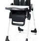 babimoni 4 in 1 Baby High Chair, High Chairs for Babies and Toddlers, Foldable Highchair with 4 Wheels, 4 Levels of Recline and 