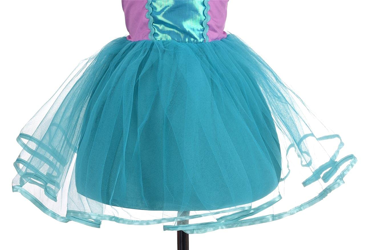 Dressy Daisy Princess Mermaid Costumes Birthday Fancy Party Dresses Up for Baby Girls with Accessories Size 6-12 Months 108