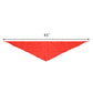 Bluecell 2Pcs Red Children Triangle Scarf Chinese Hong Ling Jin For Young Pioneer Of China(1.2M)