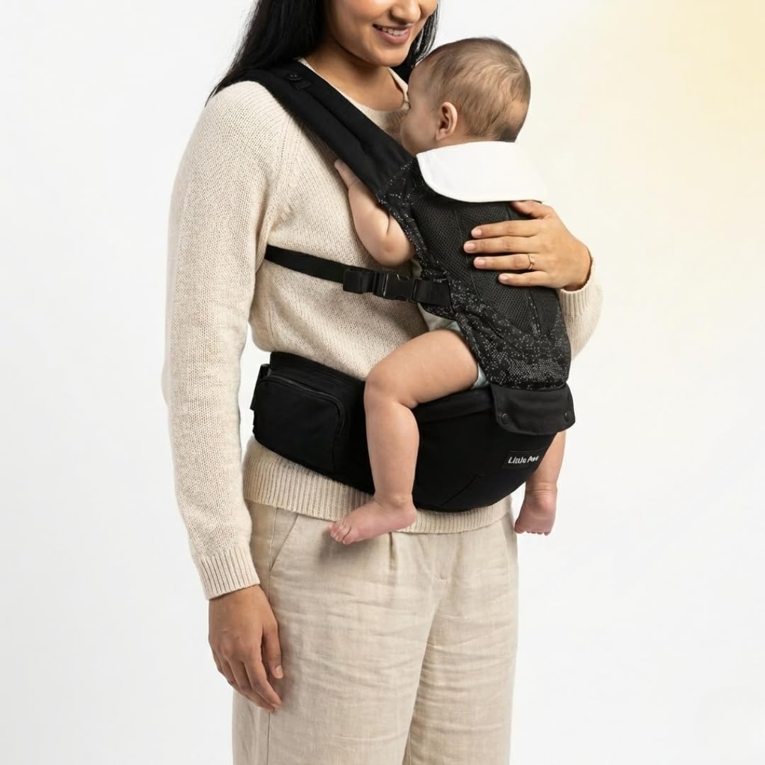 Little Pea 4In1 Blossom Baby Carrier With Detachable Hip Seat | Adjustable Baby Carrier With Padded Shoulder Straps, Waist Sup